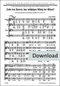 Lobe den Herren, den mächtigen König der Ehren Download