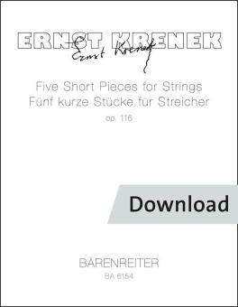 5 piezas cortas para cuerdas, OP. 116 