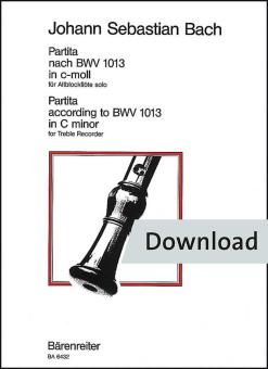 Partita en do menor BWV 1013 Download