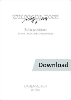 Sotto presión para dos oboes y sonidos de ordenador 