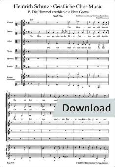 Die Himmel erzählen die Ehre Gottes SWV 386 Download