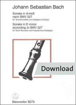 Sonata en re menor después de BWV 527 Download