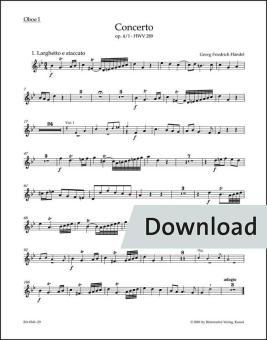 Concierto en sol menor op. 4/1 HWV 289 Download