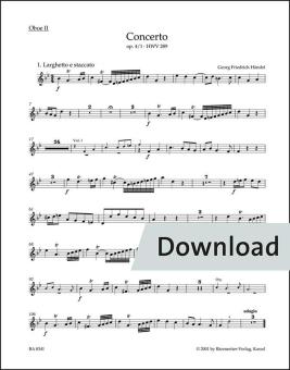 Concierto en sol menor op. 4/1 HWV 289 Download