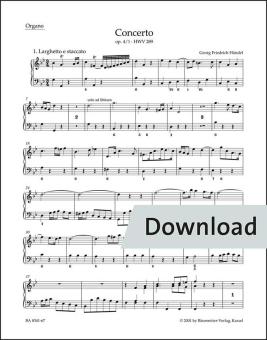 Concierto en sol menor op. 4/1 HWV 289 Download