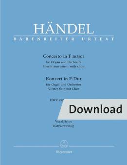 Concierto en fa mayor operación. 4/4 HWV 292 Download