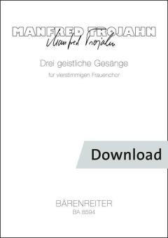 Tres canciones sagradas para coro femenino a cuatro voces Download