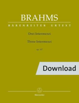 Tres Intermezzi op. 117 Download