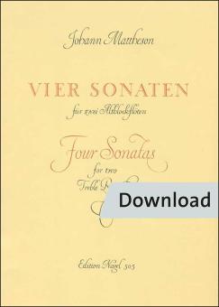 4 Sonatas para dos flautas dulces Download