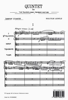 Quintet For Brass Op.73 
