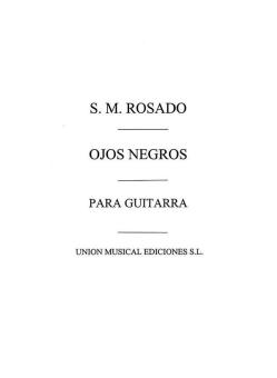 Ojos Negros Melodia Popular Rusa for Guitar 