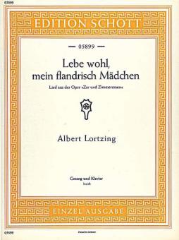 Lebe wohl, mein flandrisch Mädchen Standard