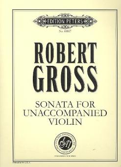 Sonata for Unaccompanied Violin 
