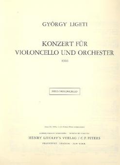 Concerto for Violoncello and Orchestra 