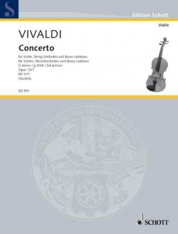 Concerto G Minor Op. 12/1 RV 317 / PV 343 Standard