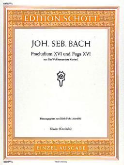 Prelude No. 16 and Fugue No. 16 G Minor BWV 861 Standard