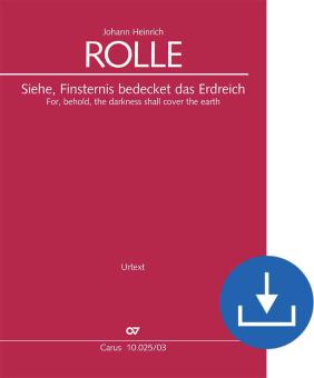 Siehe, Finsternis bedeckt das Erdreich Download