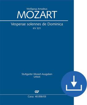 Vesperae solennes de Dominica KV 321 Download