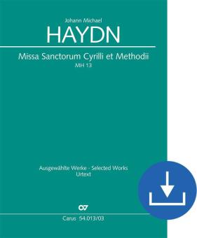 Missa Sancti Cyrilli et Methodii MH 13 Download
