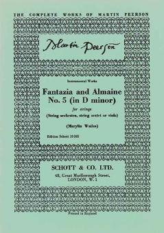 Fantazia and Almaine No. 5 in D minor 