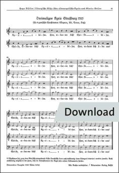 Dreimaliges Kyrie Straßburg 1525 (SATB) 