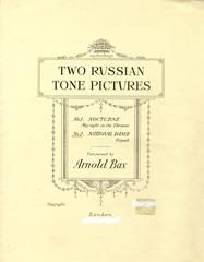No.2 Gopak (Two Russian Tone-Pictures) 'National Dance' 