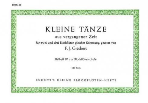 Kleine Tänze aus vergangener Zeit 
