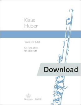 To ask the flutist 