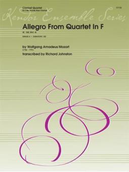 Allegro From Quartet In F K. 168 Download