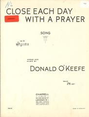 Close Each Day With A Prayer 