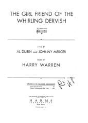 The Girl Friend Of The Whirling Dervish 
