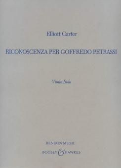 Riconoscenza per Goffredo Petrassi 