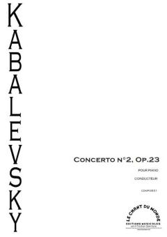 Concerto No. 2 - pour piano et orchestre op. 23 