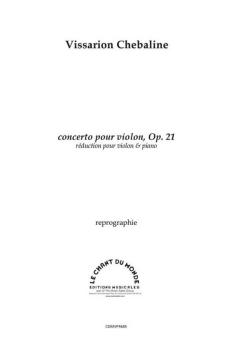 Concerto Pour Violon op. 21 