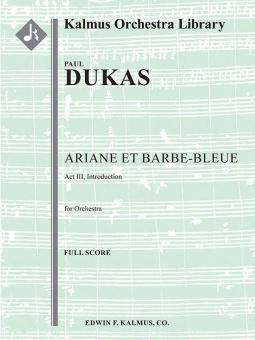 Ariane et Barbe-Bleue: Act III, Introduction 