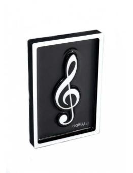 Magnet g-clef white 