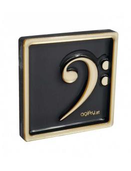 Magnet bass clef gold 