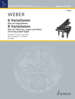 6 La variación «Up». 2 WeV R. 4 - 8 La variación «Op. 5». WeV R. 5 
