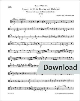 Konzert Nr. 25 C-Dur KV 503 Download