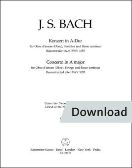 Konzert für Oboe d'amore (Oboe), Streicher und Basso continuo A-Dur Download