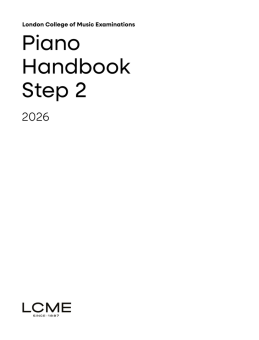 LCME Piano Handbook 2026: Step 2 