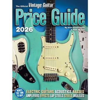 Official Vintage Guitar Magazine Price Guide 2026 