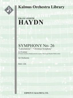 Symphony No. 26 in D minor 'Lamentatione' ('Christmas Symphony') (Hob. I:26) 
