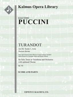 Turandot: Act III, Scene 1, Aria: Nessun dorma (short and extend concert endings) 