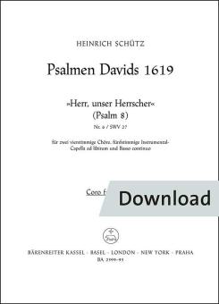 Herr, unser Herrscher SWV 27 Favoritchor 2 SATB Download