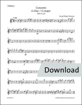 Konzert G-Dur TWV 51:G9 Download
