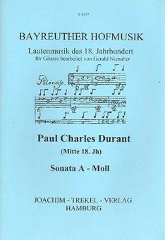 Bayreuther Hofmusik: Sonate a-Moll für Gitarre (Laute) 