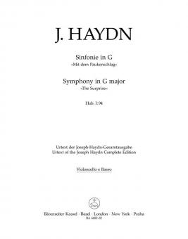 Symphonie No. 94 in G Hob. I:94 