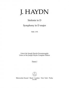 Symphony D major Hob. I:93 