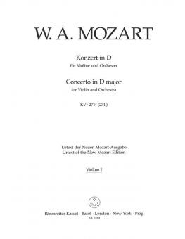 Konzert D-Dur KV 271a (271i) 